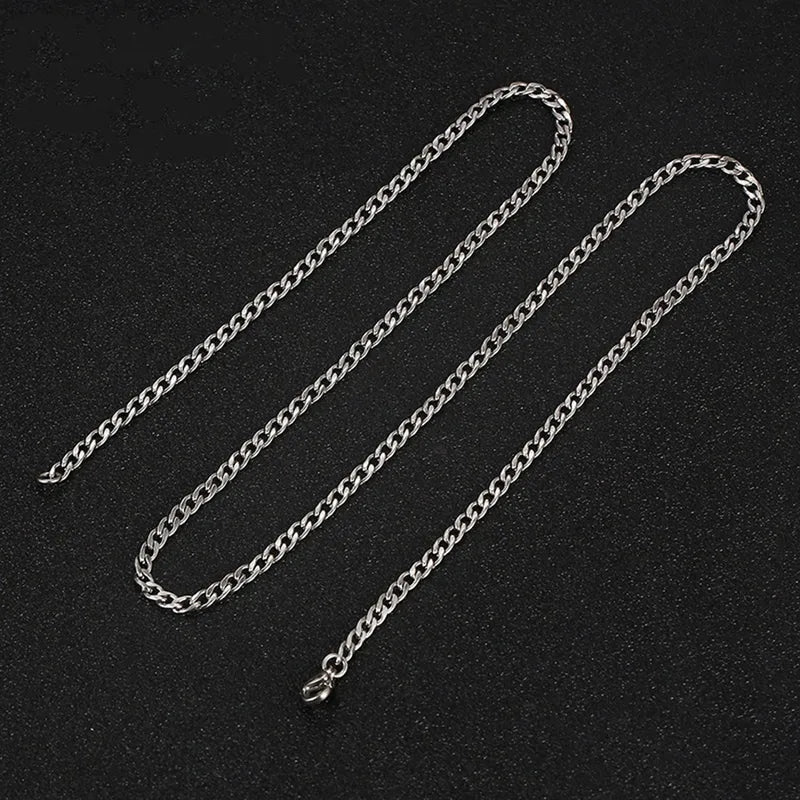 Silver Cuban Chain Necklace