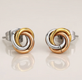 Trinity Circle Stud Earrings